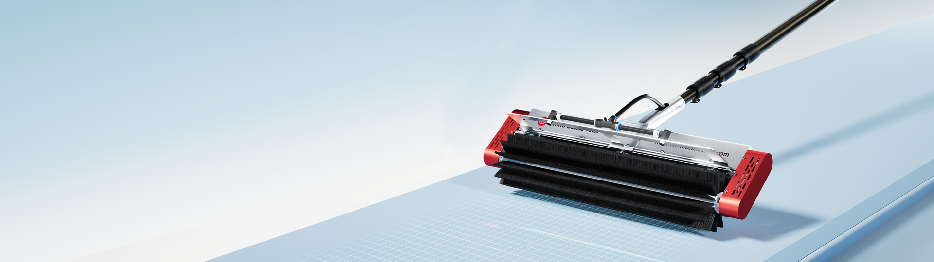 太陽光パネル清掃用のシングルローラーブラシ RHINO700-EH3